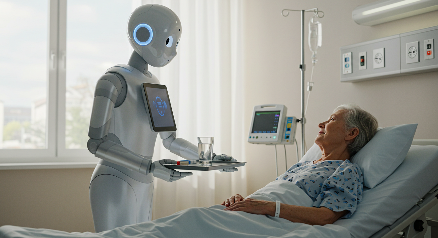 헬스케어 휴머노이드 로봇과 인간