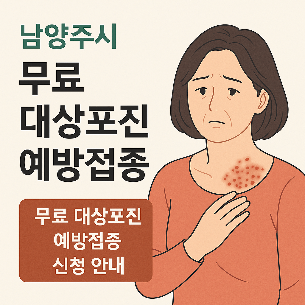 남양주시 무료 대상포진 접종 - 사진