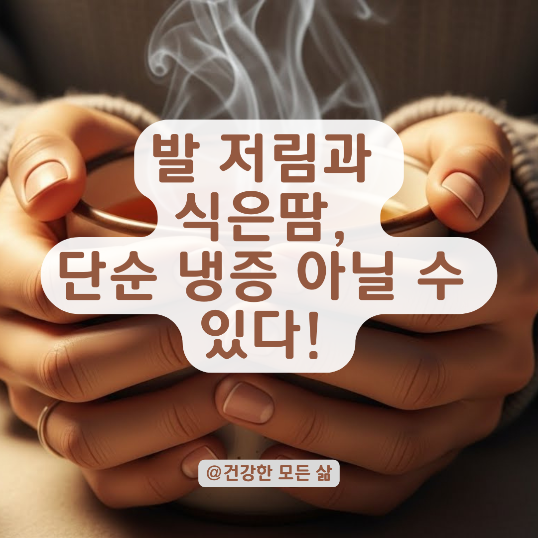 발 저림과 식은땀 동반한 수족냉증? 전신 냉증으로 악화 막는 법.