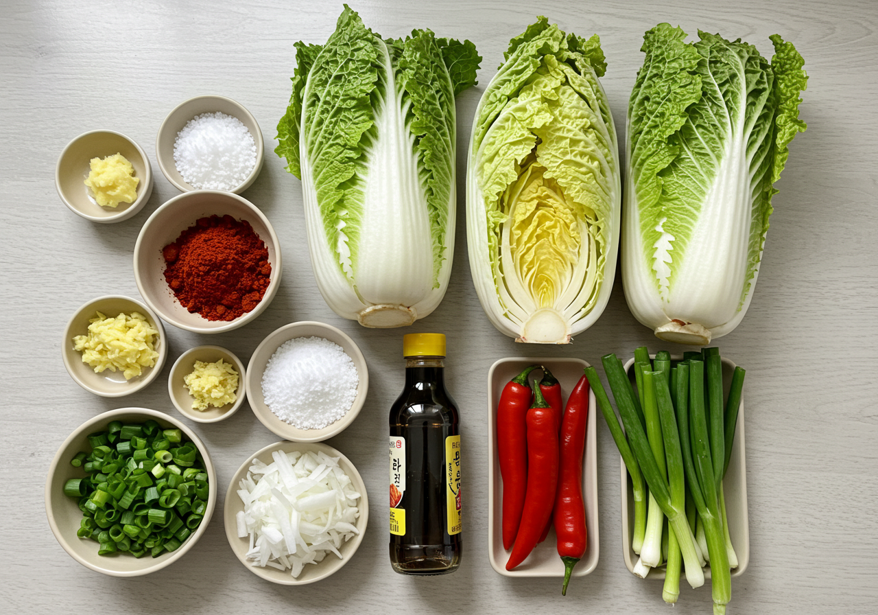 덤벙김치 재료와 기본 준비