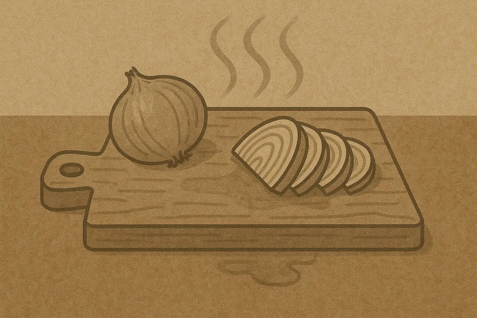 양파를-썬-후-냄새가-배인-나무-도마의-모습