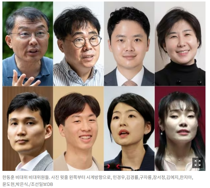 &lsquo;한동훈&nbsp;비대위&rsquo;&nbsp;인선...비 정치인 7명