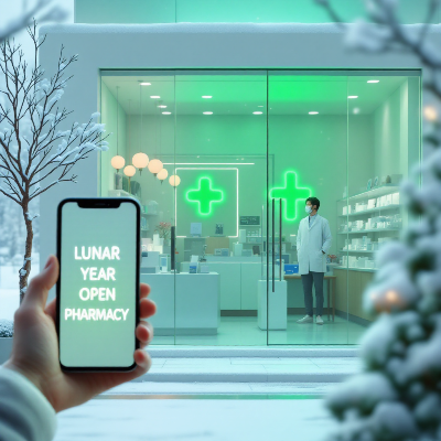 설명절연휴 문여는 약국 이미지