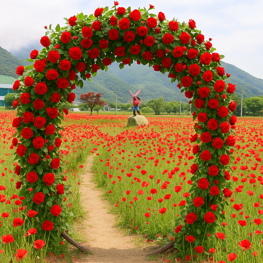 경남 하동 북천 양귀비 축제 사진