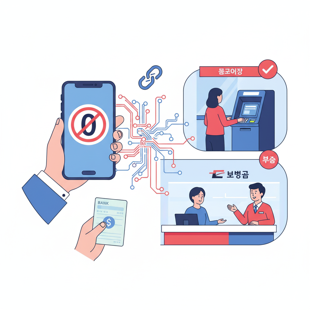 우체국 뱅킹 오류 잔액 0원 표시