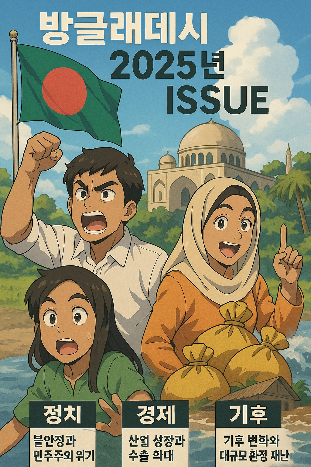 2025년 방글라데시 3대 이슈 관련 사진