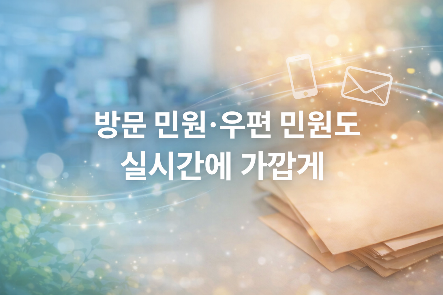 방문·우편 민원도 문자·이메일 안내|민원 처리 과정 이렇게 달라져요