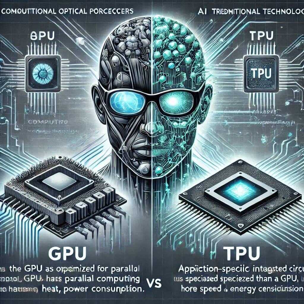 AI 연산 광학 프로세서 컴퓨팅 기존 기술 GPU&amp;#44; TPU 비교