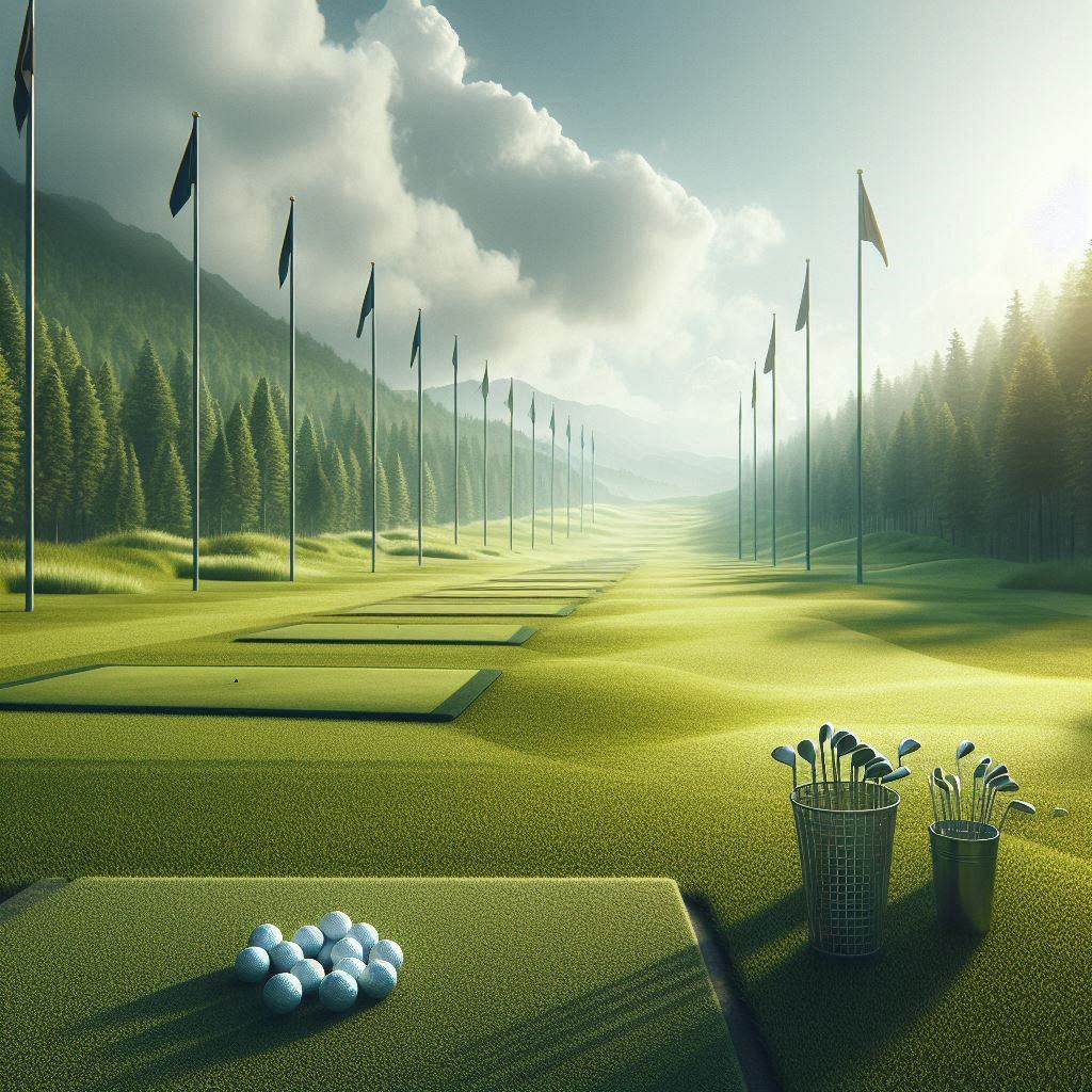 실외골프연습장 배경