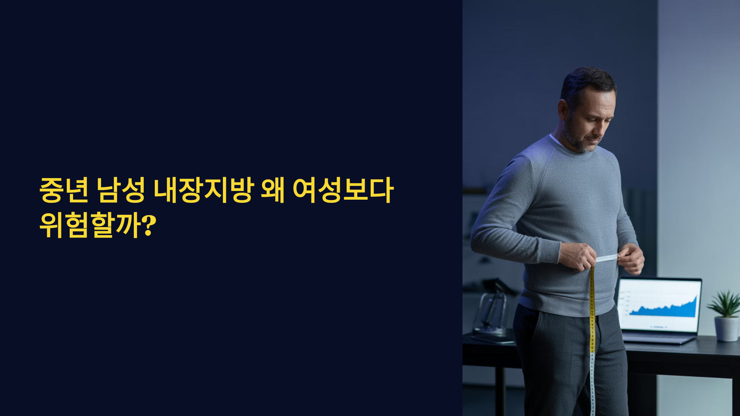 중년 남성 내장지방 왜 여성보다 위험할까?