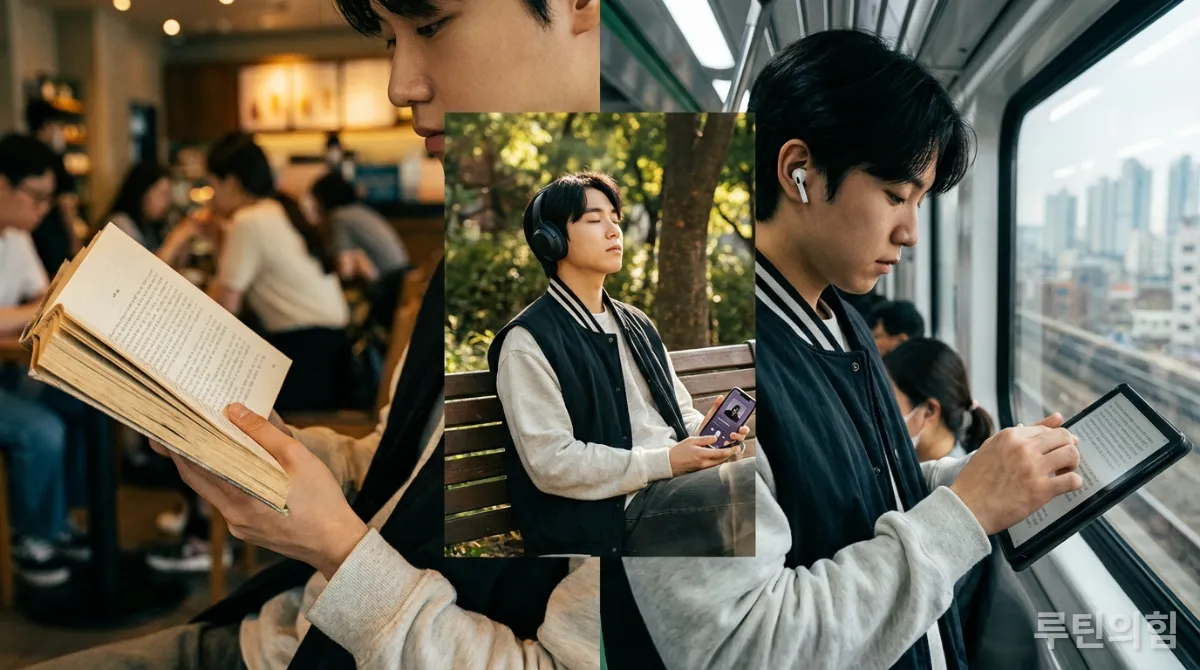 여러 권의 책을 동시에 읽거나 다양한 독서 방식을 활용하는 한국인