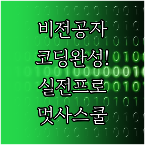 멋쟁이사자처럼 스쿨 비전공자 맞춤형 ..