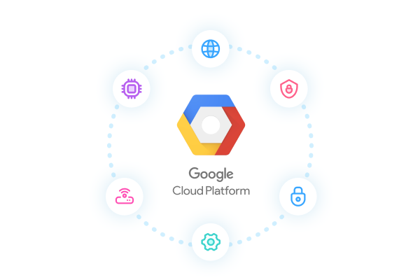 Google Cloud Platform 이 보호하는 안정성과 보안성을 제공하는 다우오피스 인포그래픽