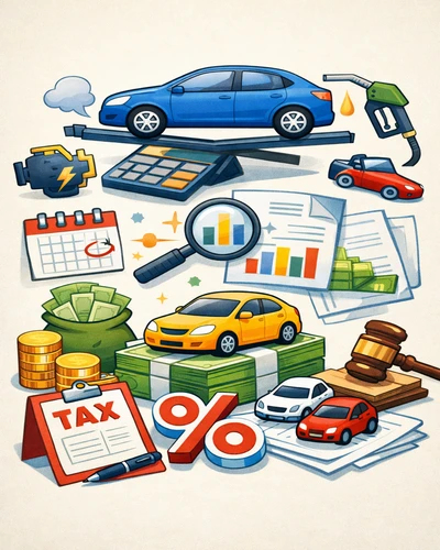차량 세금 산정 방식 시각화