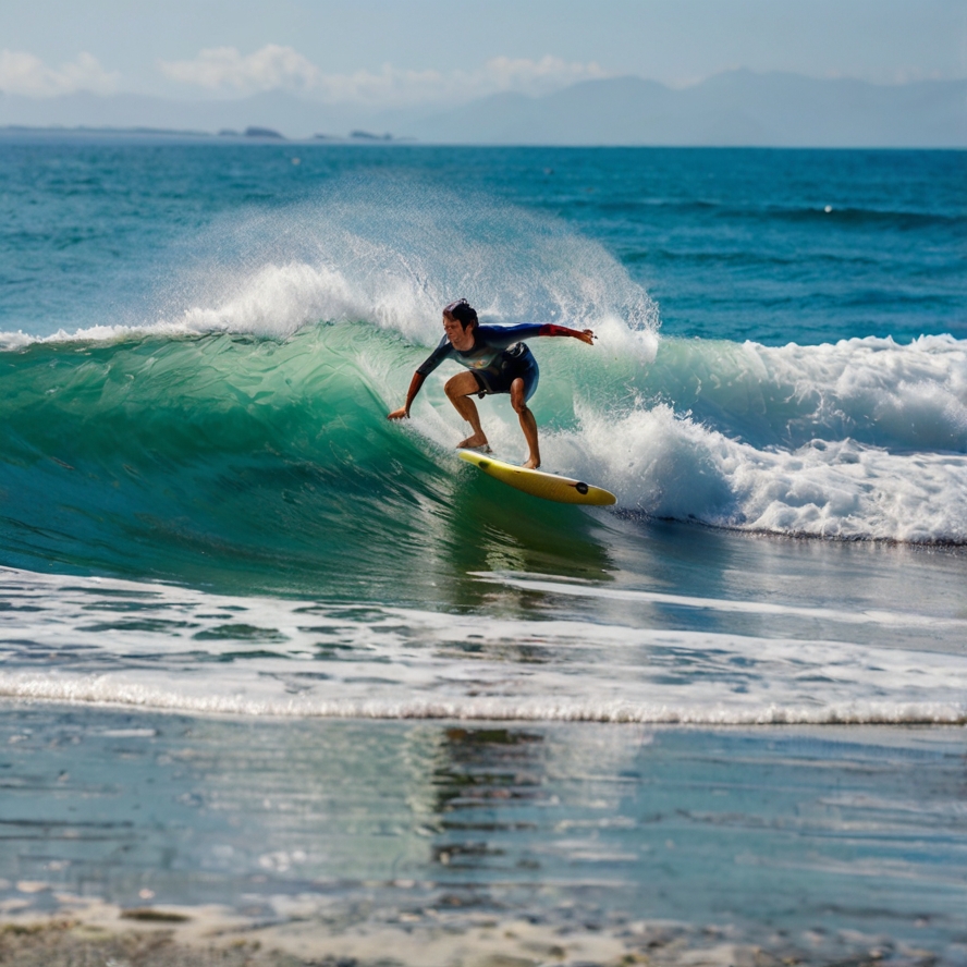 여름 고치 서핑 이미지