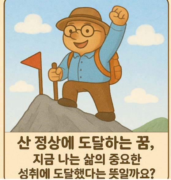 산 정상에 도달하는 꿈