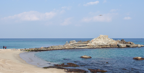 사천진 해변