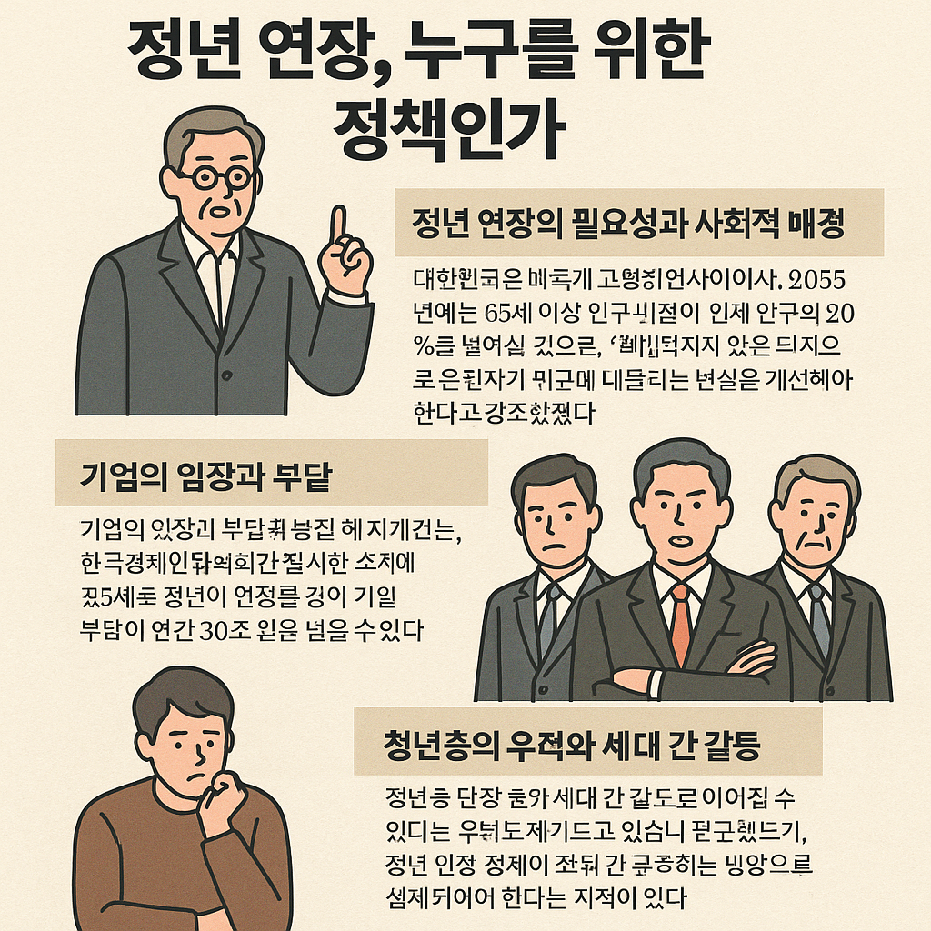정년 연장, 누구를 위한 정책인가