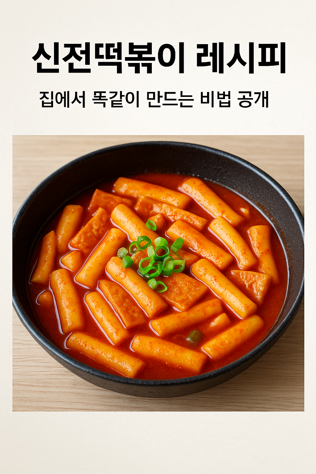 집에서 만드는 신전떡볶이 레시피 완성 사진