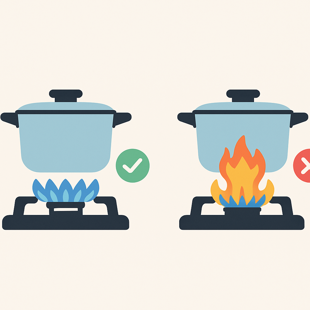 가스레인지 불꽃