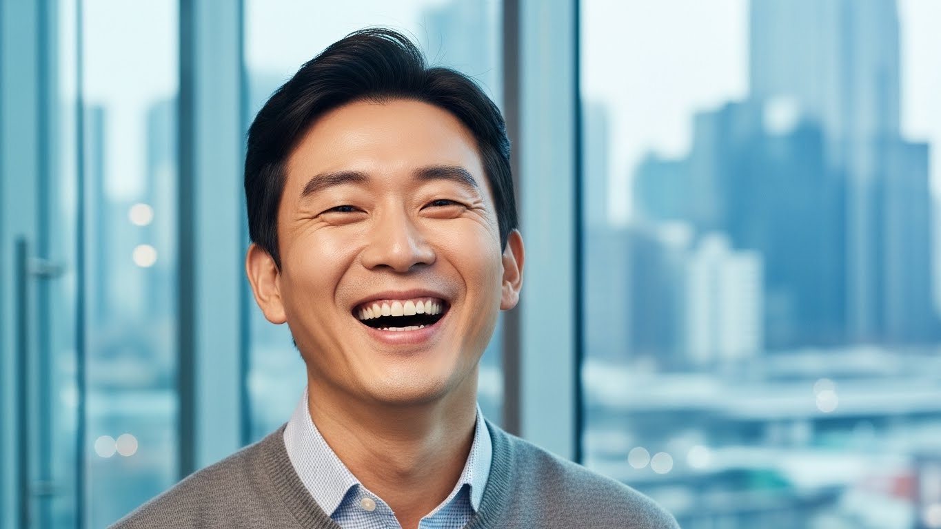 해독 루틴을 통해 활력을 되찾고 자신감 있게 웃는 리더의 모습