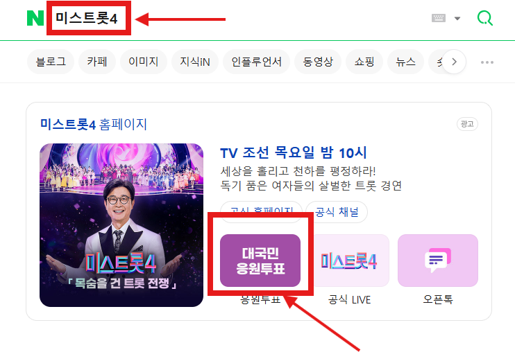 미스트롯4 투표