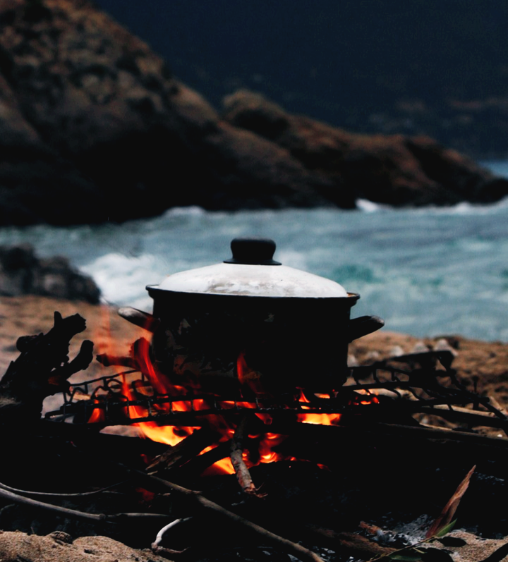 바다 뷰 노지 캠핑