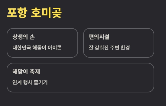 해돋이 명소 포항 호미곶