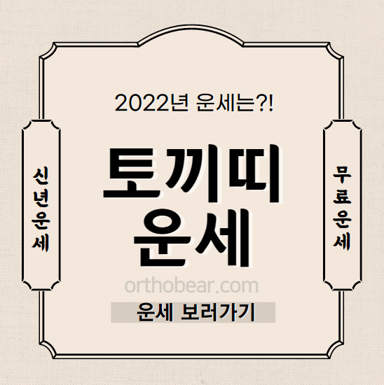 2022년 토끼띠 운세