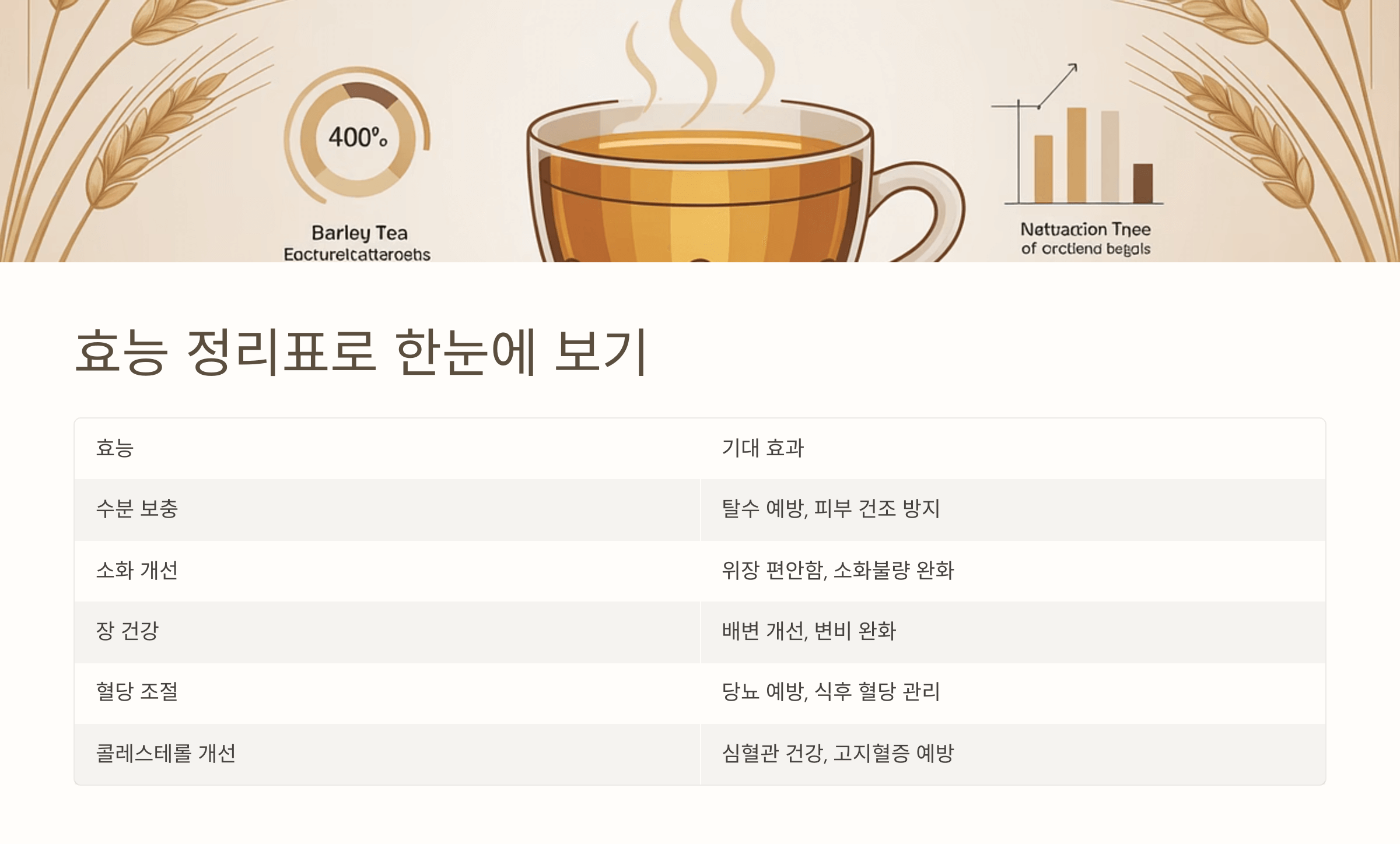 보리차 사진입니다.