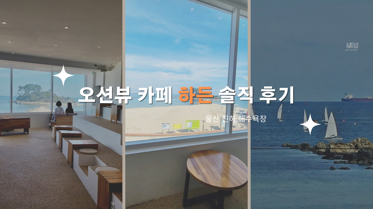 울산 진하해수욕장 오션뷰 카페 하든 솔직 후기