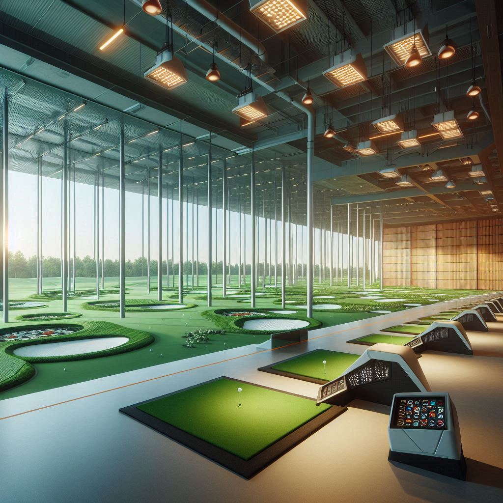 실내골프연습장 배경