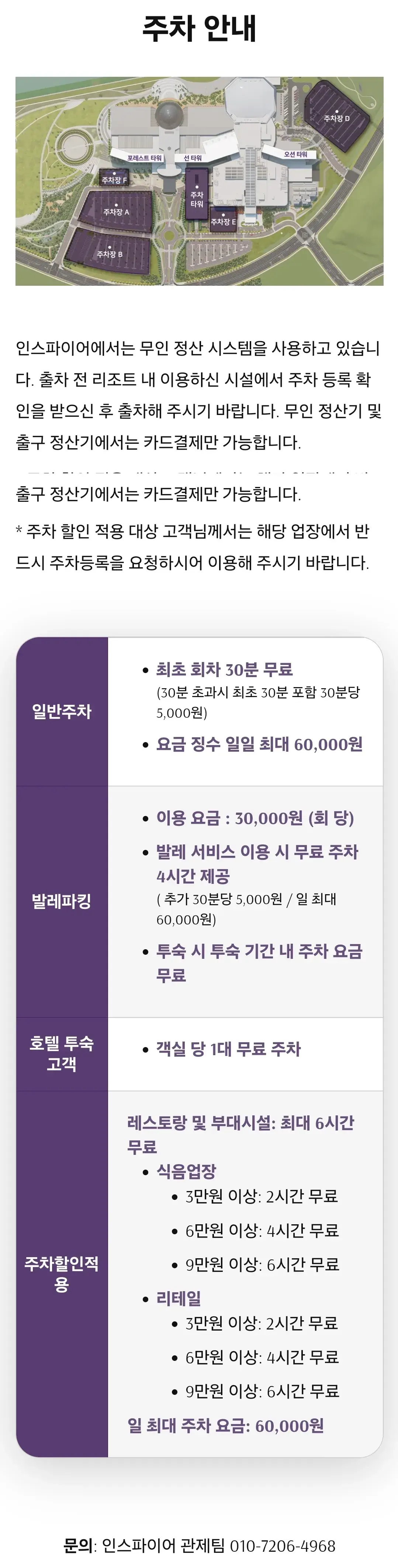 영종도 인천공항 인스파이어 리조트 전용주차장 위치 및 주차비 안내