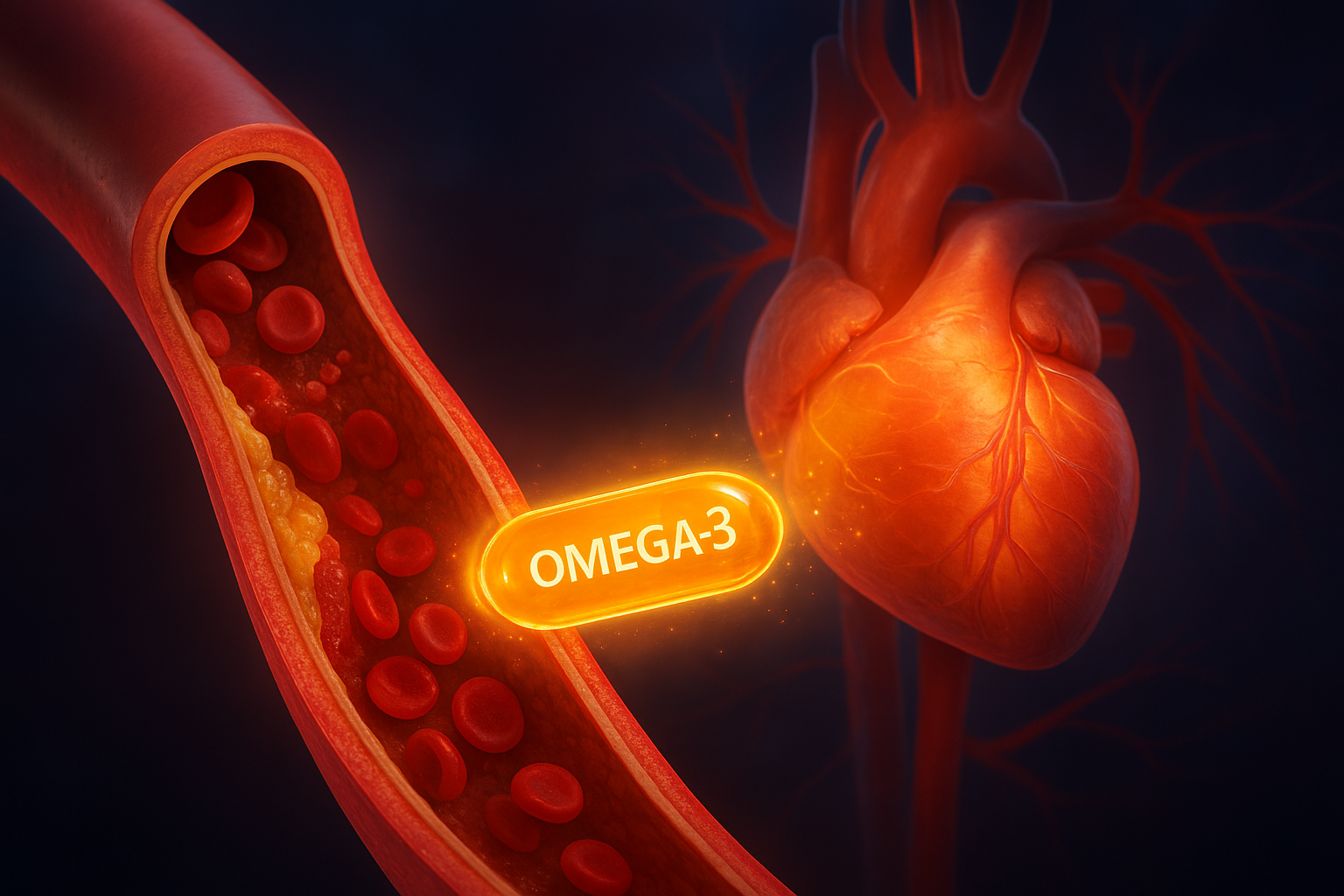 푸른빛의 오메가 3 분자 (EPA, DHA)는 혈액을 맑게 정화