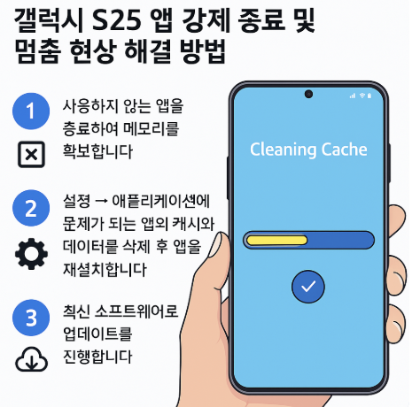 앱 강제 종료 및 멈춤 현상