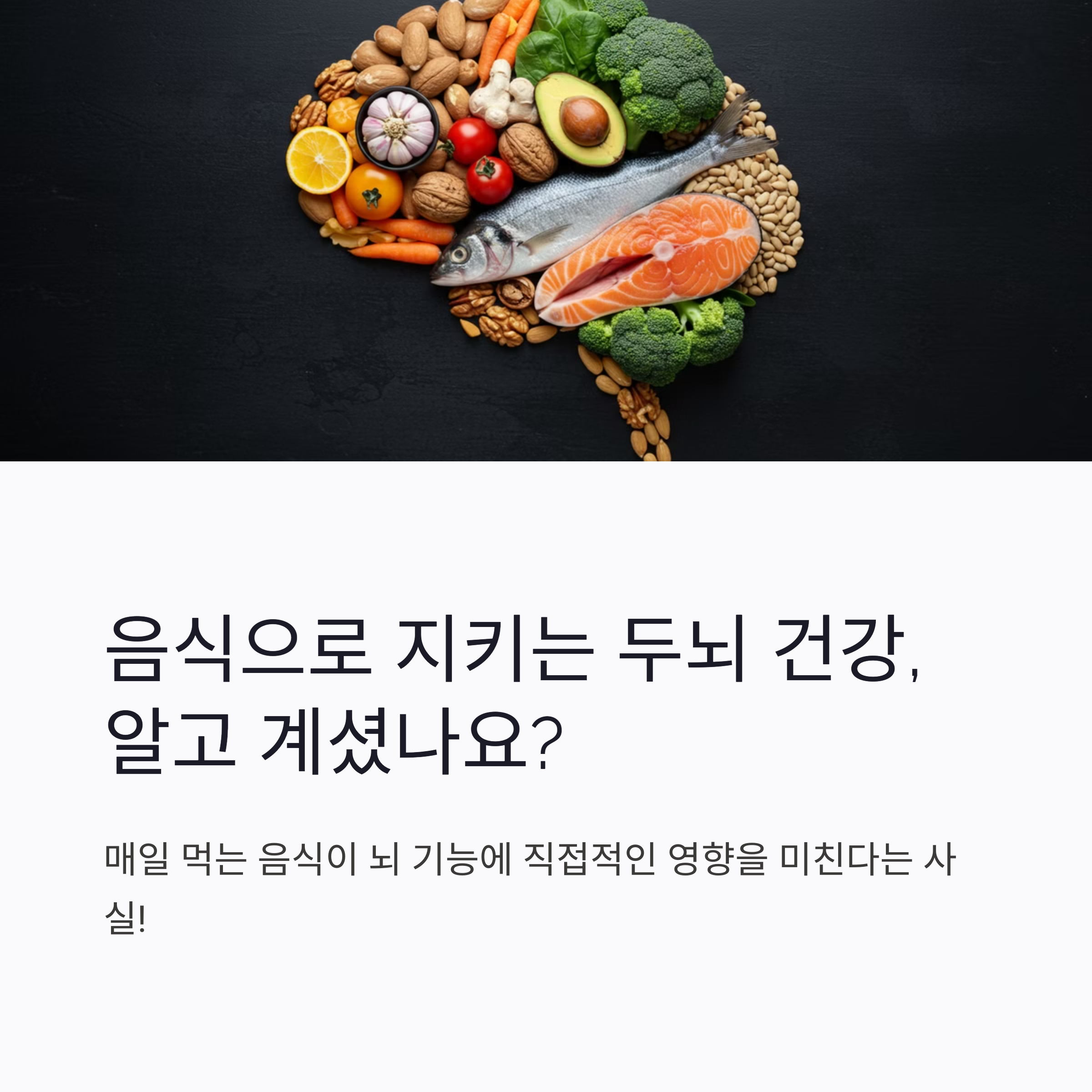 두뇌건강을지키는음식