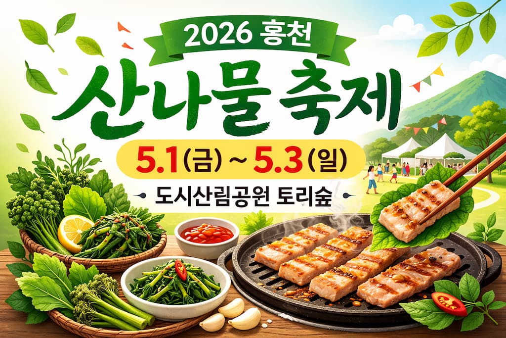 2026 홍천 산나물 축제 일정과 먹거리