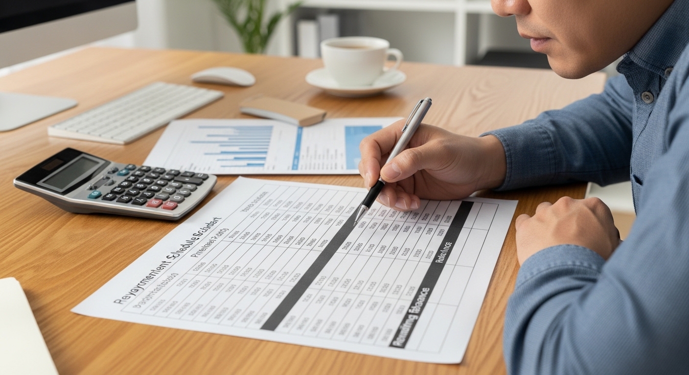 정책자금 상환 방식 비교표 이미지