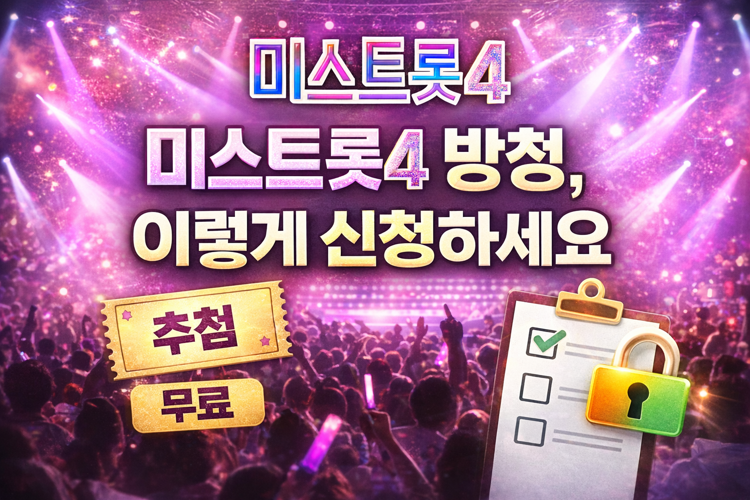 미스트롯4 방청신청 장소