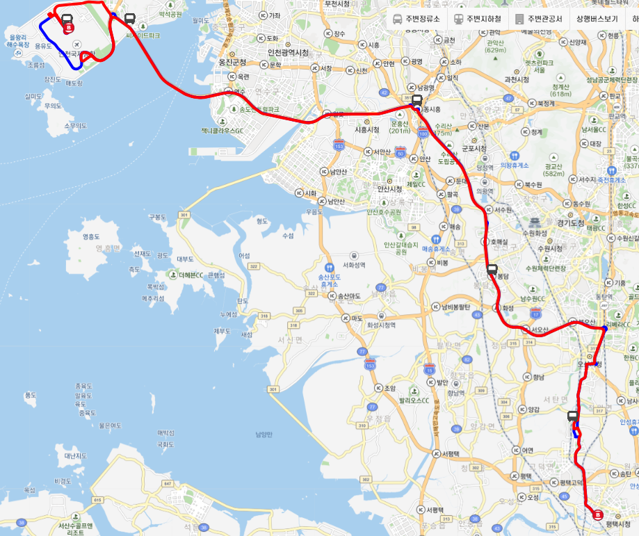 8864번 인천공항 버스 노선