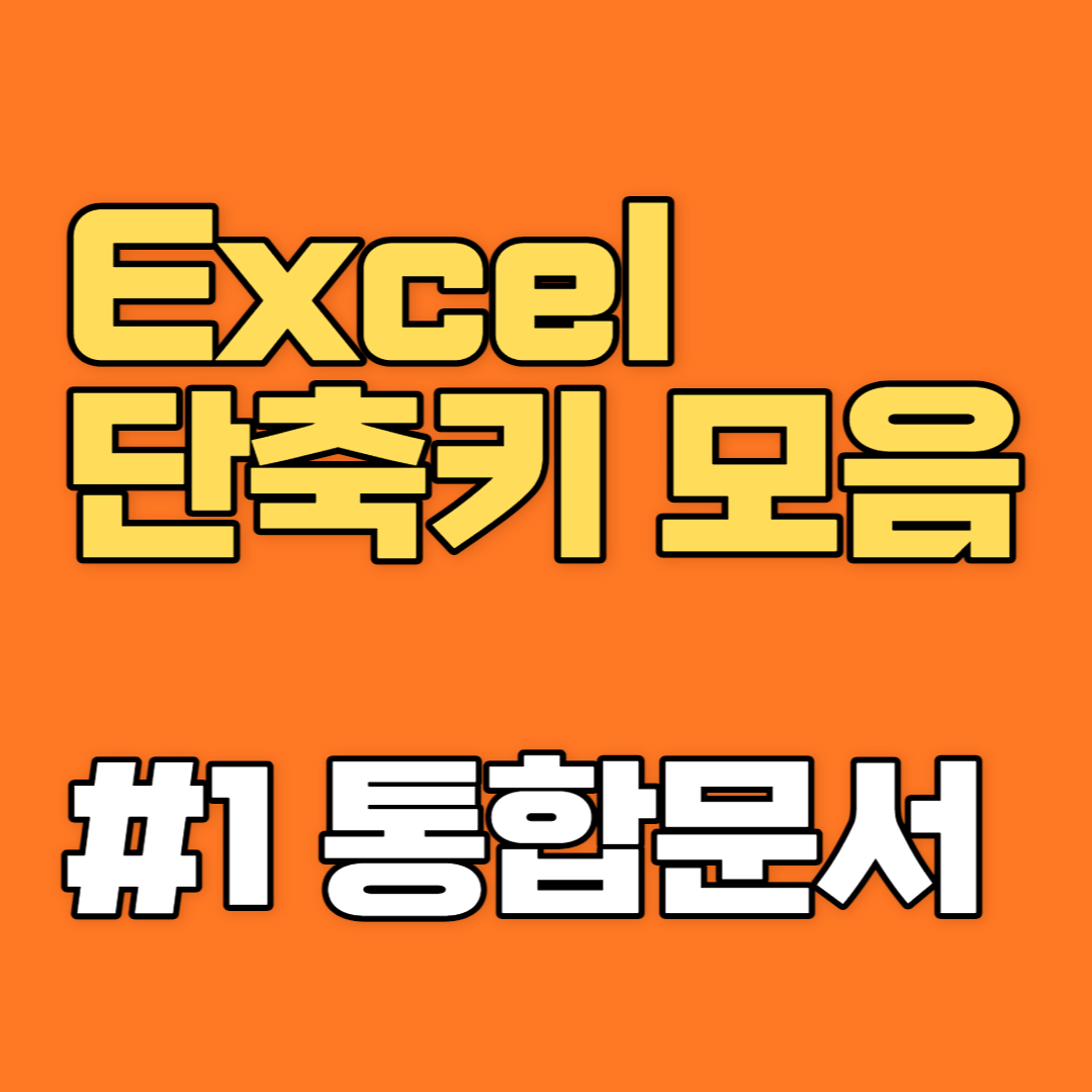 엑셀 단축키 모음 - 통합문서