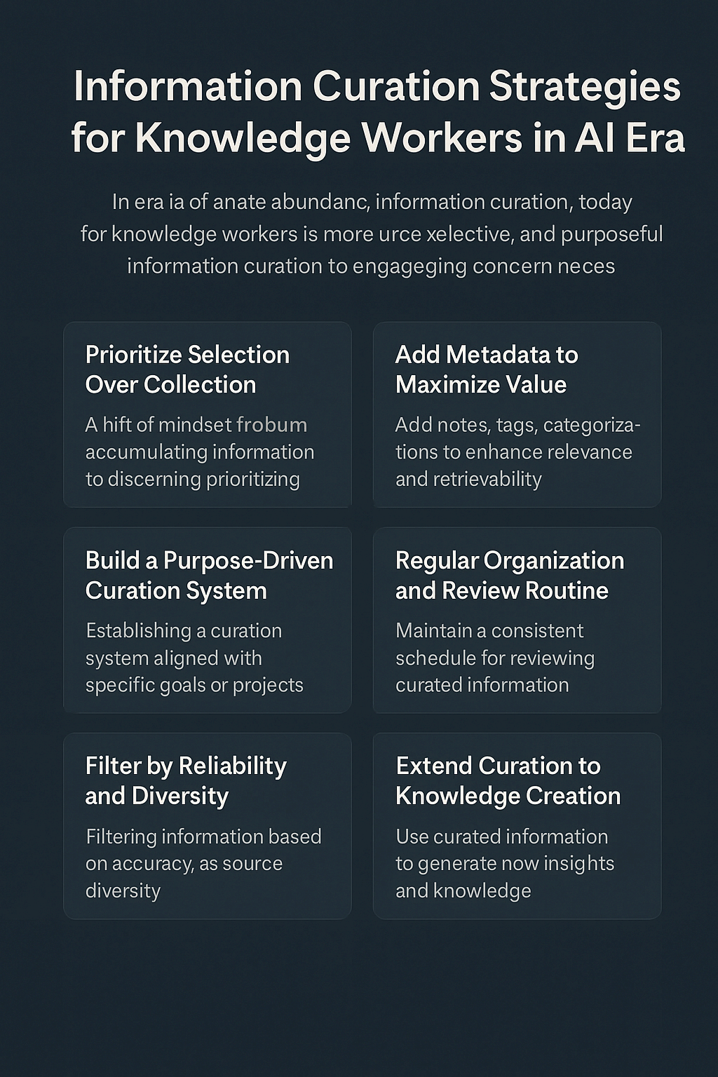 AI 시대 지식 노동자를 위한 정보 큐레이션 전략