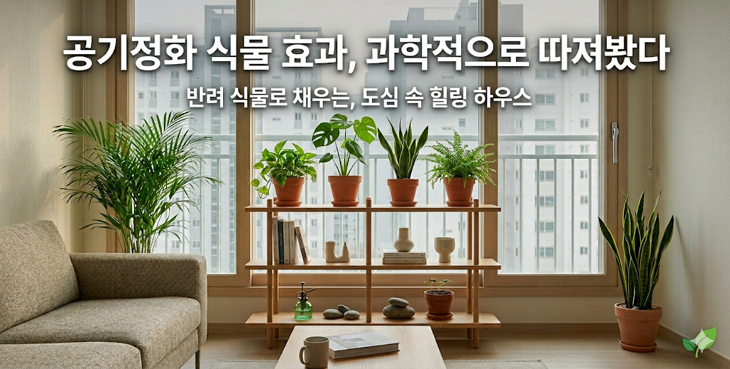 공기정화 식물 효과, 과학적으로 따져봤다