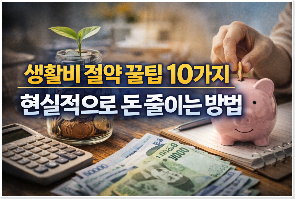 생활비 절약 꿀팁 10가지