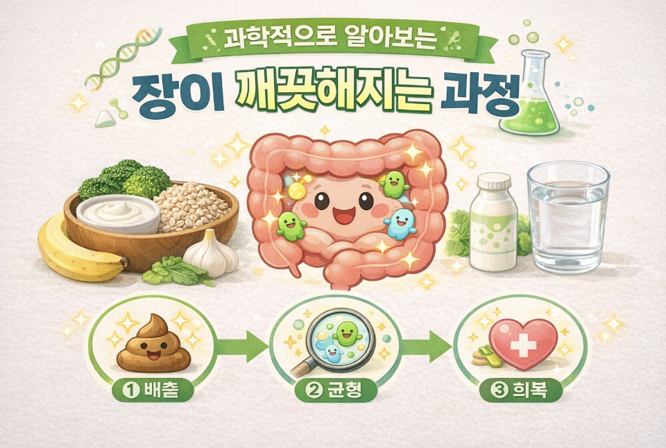 장이 깨끗해지는 과정, 과학적으로 알아보기