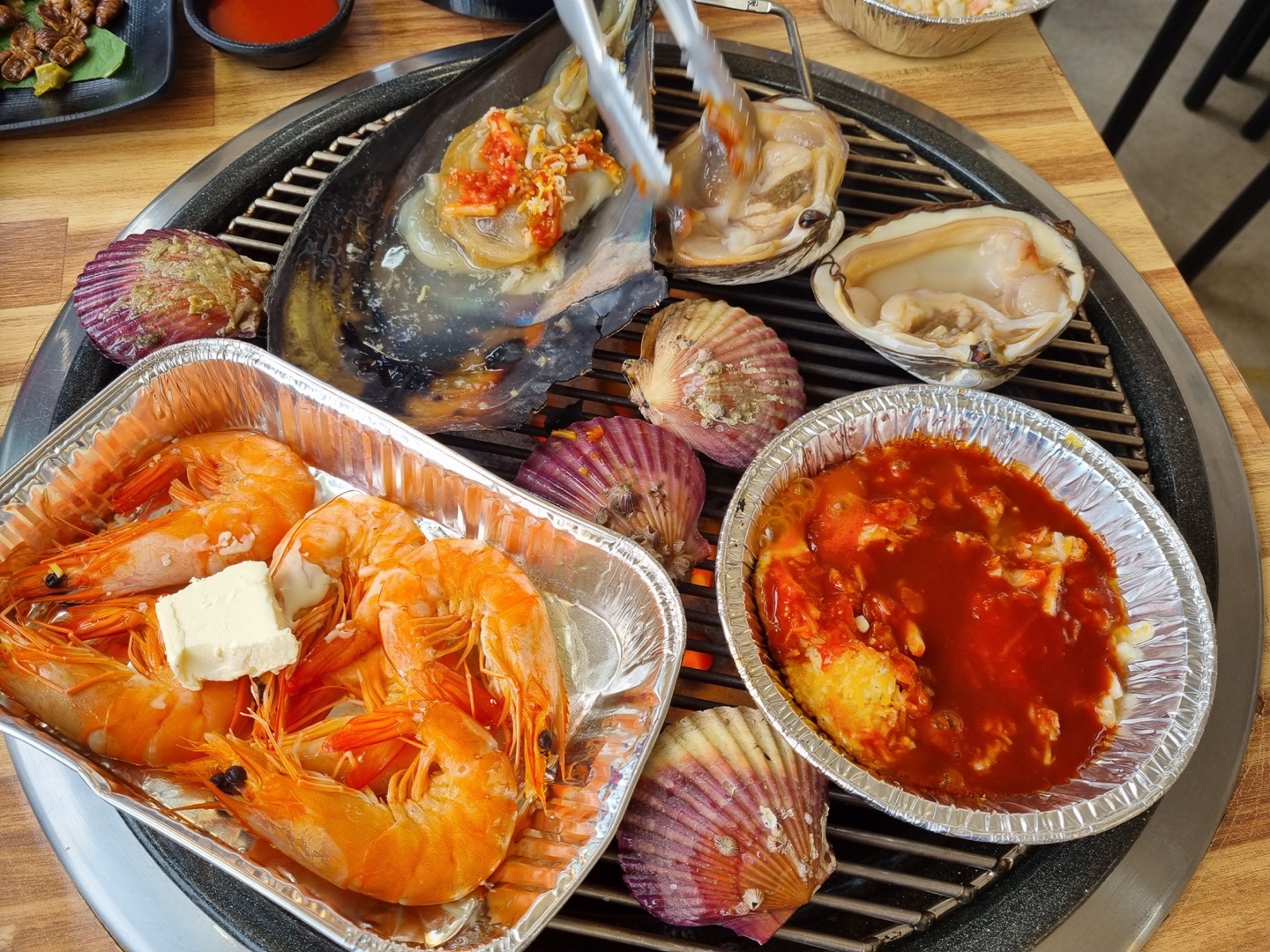 월미도 조개구이