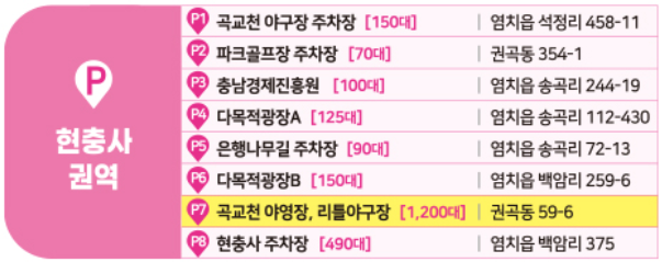 성웅 이순신축제 일정, 장소, 무료주차장 및 프로그램 행사