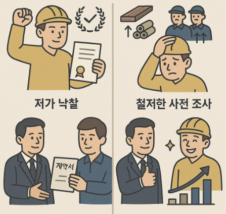 낙찰 후 공사비 사례