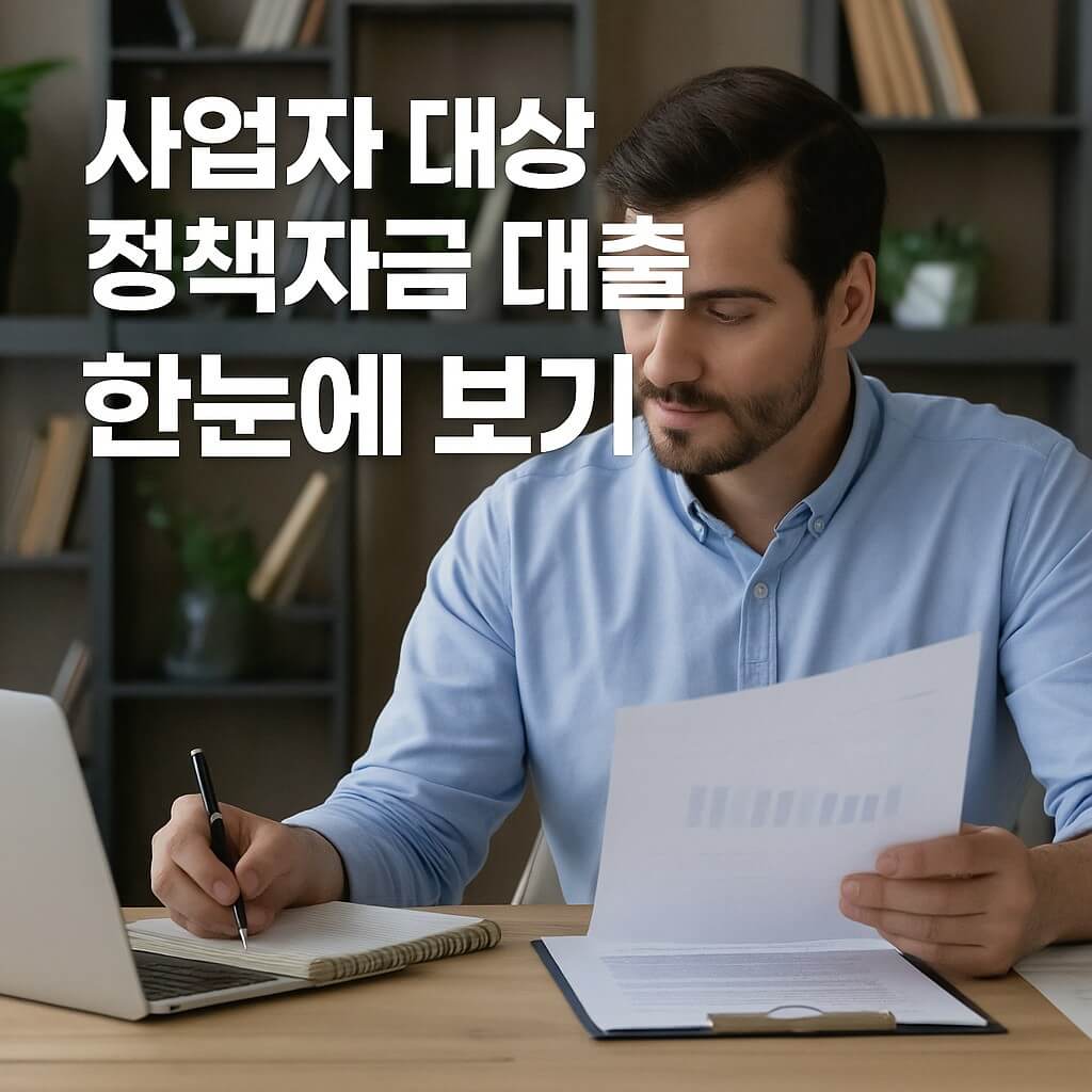 사업자 대상 정책자금 대출 한눈에 보기 2025년 필수 가이드
