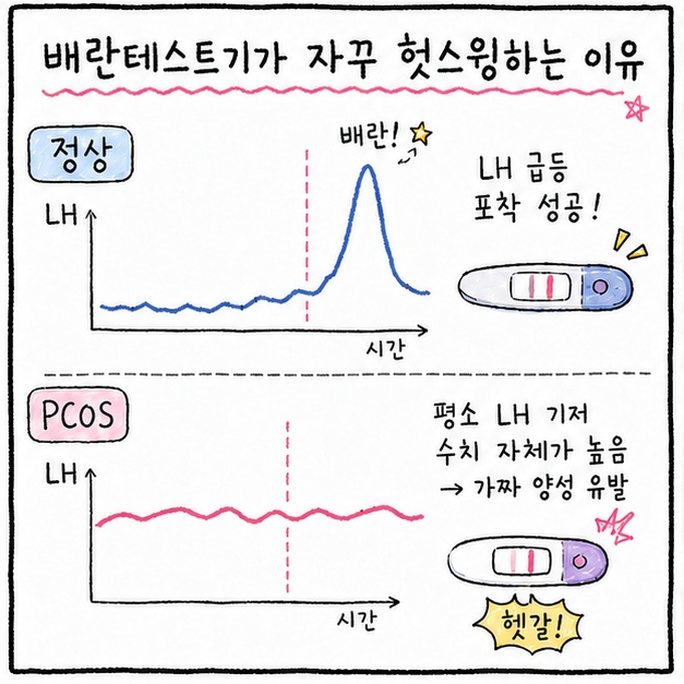 배란테스트기가 빗나가는 이유